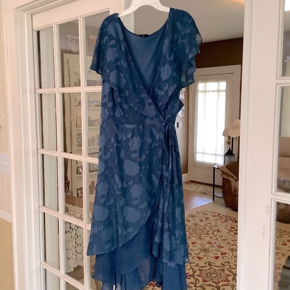 EUC Dark Teal Blue Dress - Torrid 5